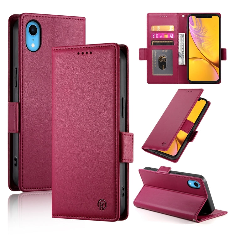 Side Buckle Magnetic Frosted Leather Phone Case