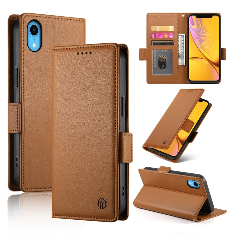 Side Buckle Magnetic Frosted Leather Phone Case