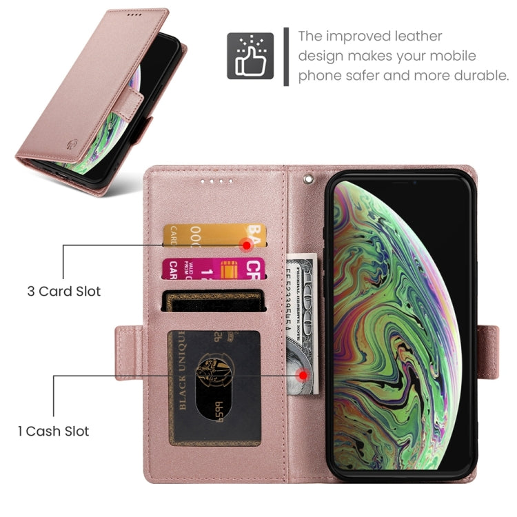 Side Buckle Magnetic Frosted Leather Phone Case