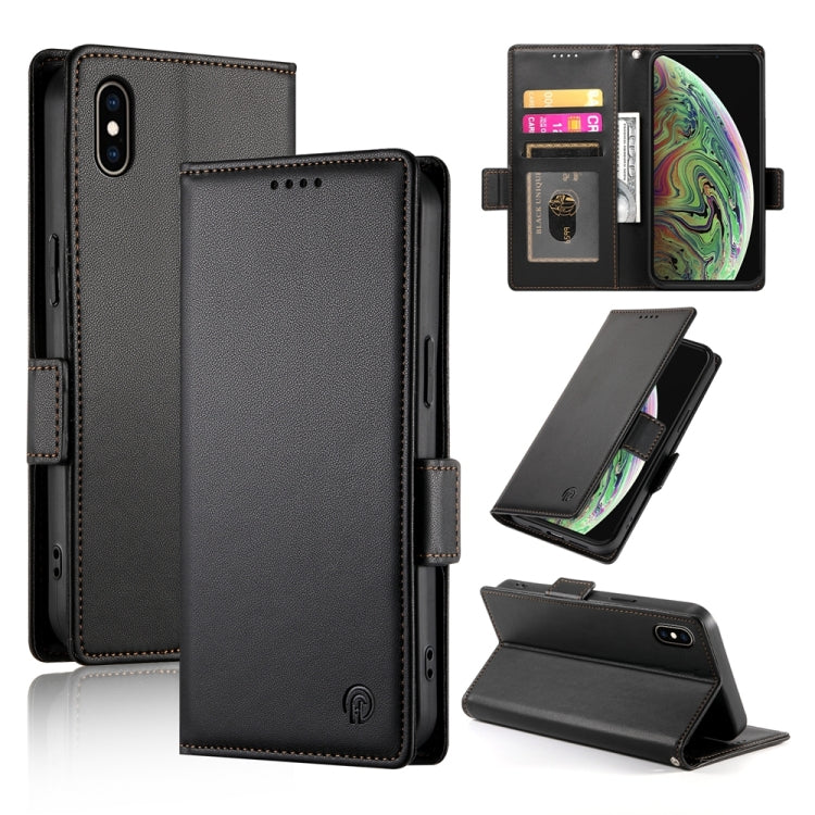 Side Buckle Magnetic Frosted Leather Phone Case
