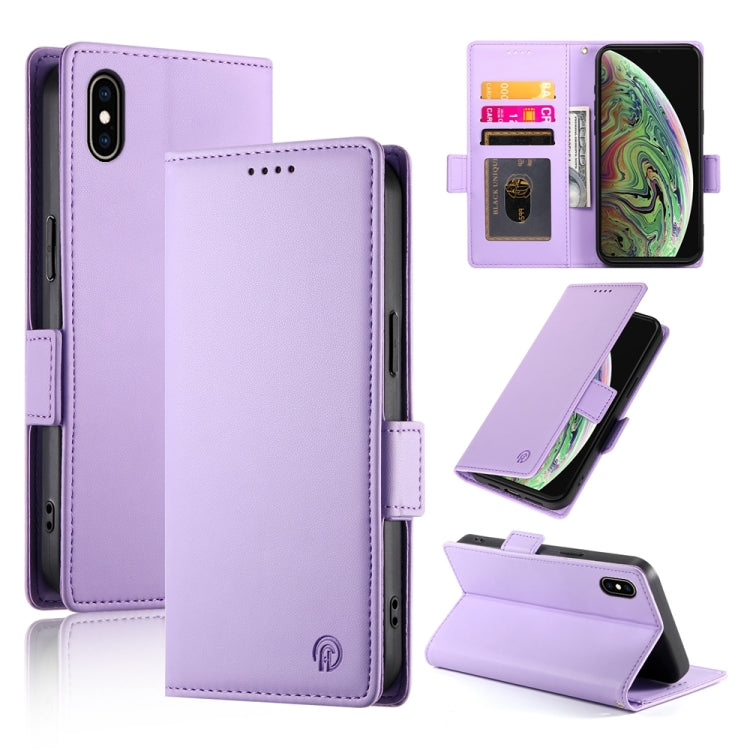 Side Buckle Magnetic Frosted Leather Phone Case