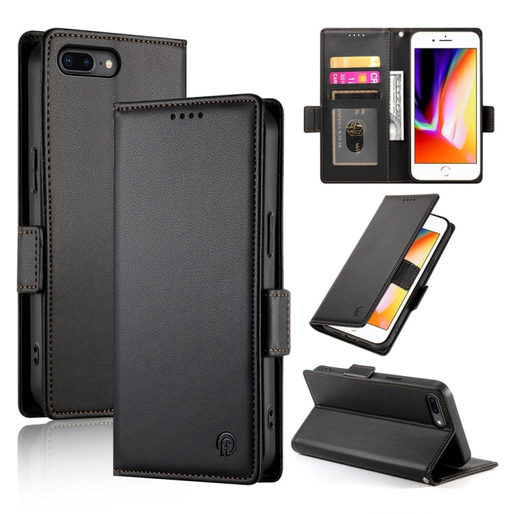 Side Buckle Magnetic Frosted Leather Phone Case