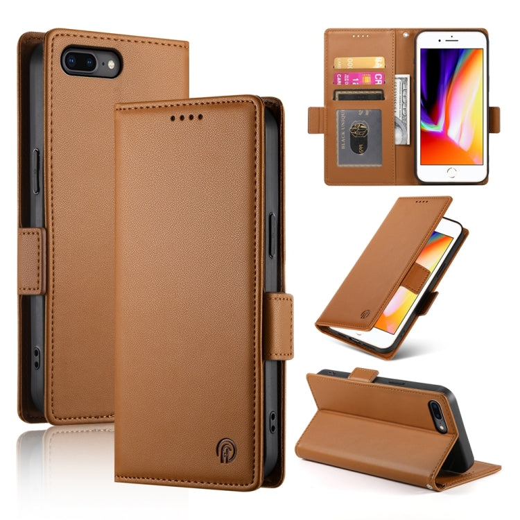 Side Buckle Magnetic Frosted Leather Phone Case
