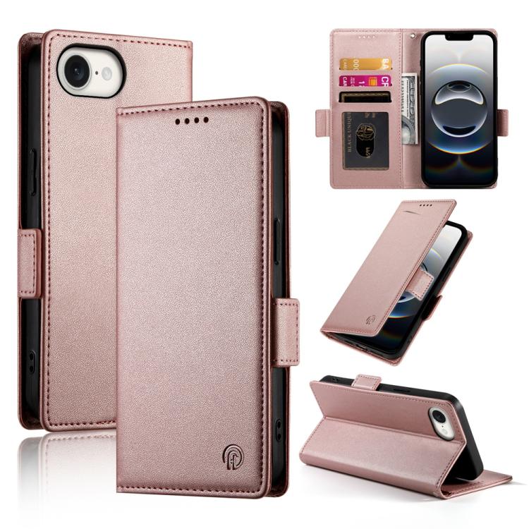 Side Buckle Magnetic Frosted Leather Phone Case