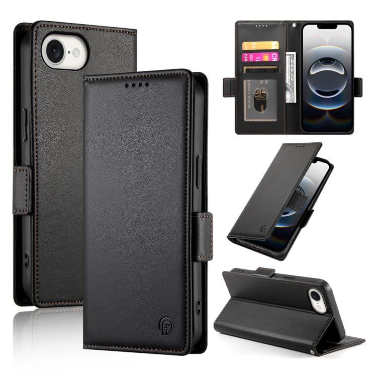 Side Buckle Magnetic Frosted Leather Phone Case