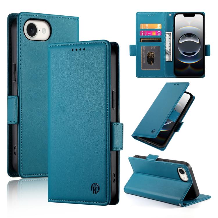 Side Buckle Magnetic Frosted Leather Phone Case