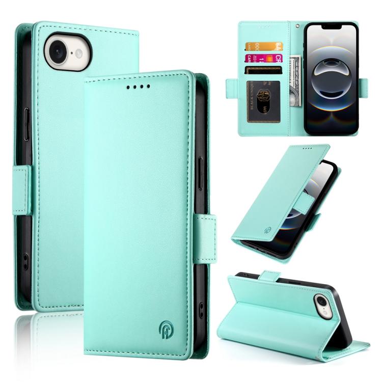 Side Buckle Magnetic Frosted Leather Phone Case