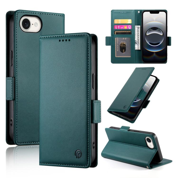 Side Buckle Magnetic Frosted Leather Phone Case
