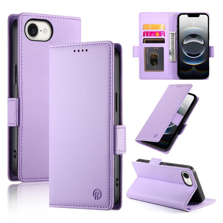 Side Buckle Magnetic Frosted Leather Phone Case