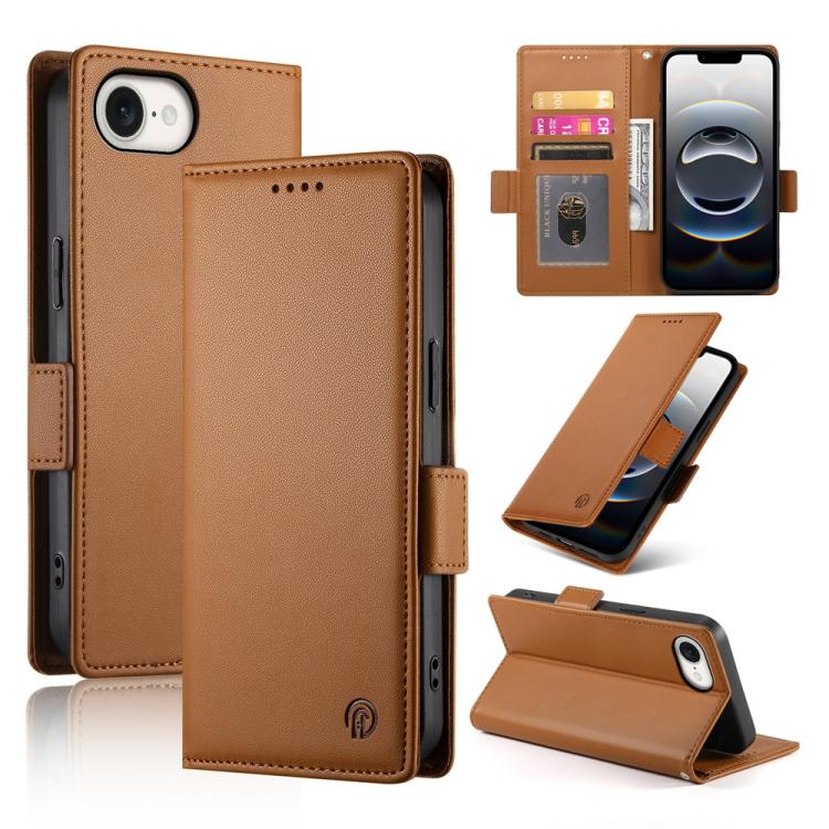 Side Buckle Magnetic Frosted Leather Phone Case