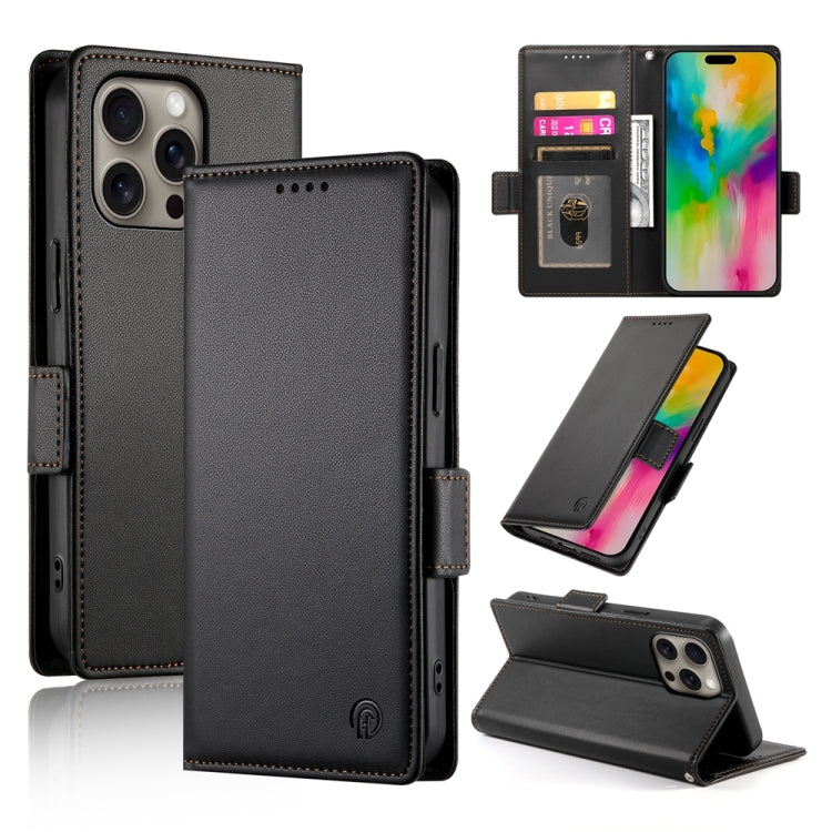 Side Buckle Magnetic Frosted Leather Phone Case
