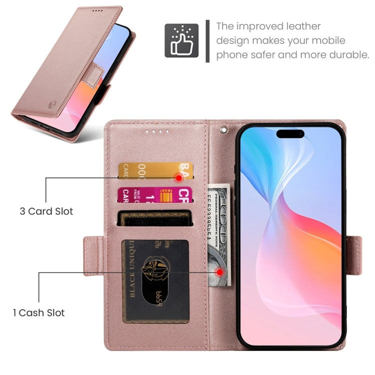 Side Buckle Magnetic Frosted Leather Phone Case