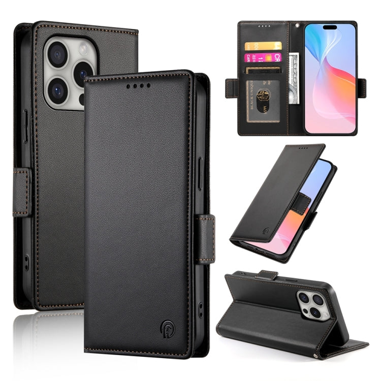 Side Buckle Magnetic Frosted Leather Phone Case