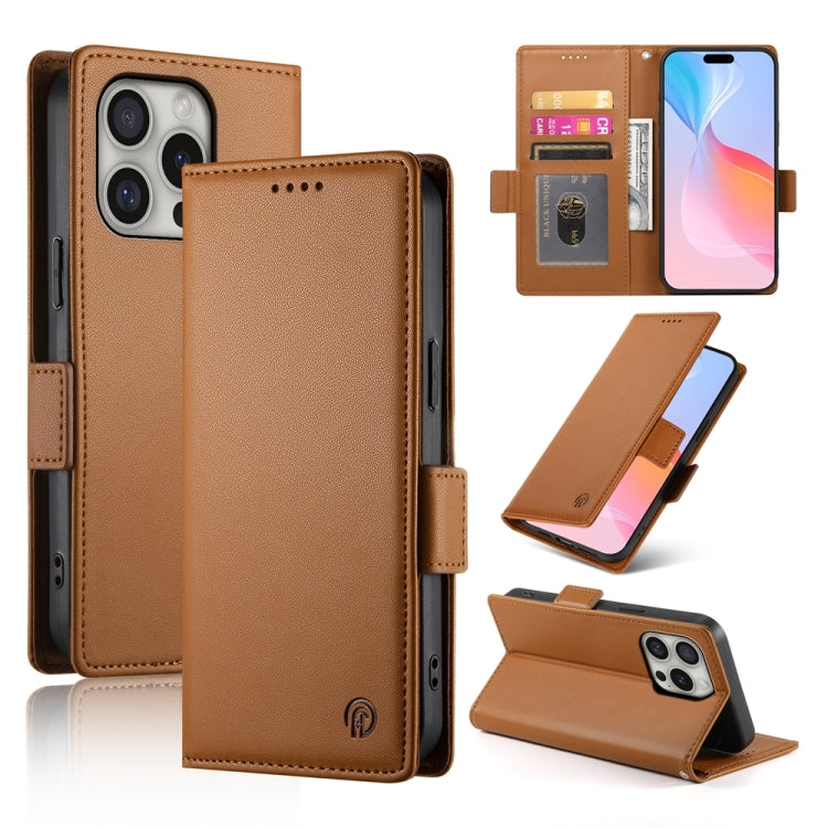 Side Buckle Magnetic Frosted Leather Phone Case