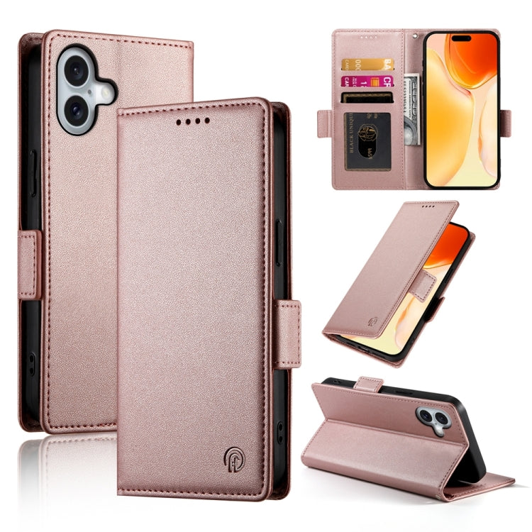 Side Buckle Magnetic Frosted Leather Phone Case