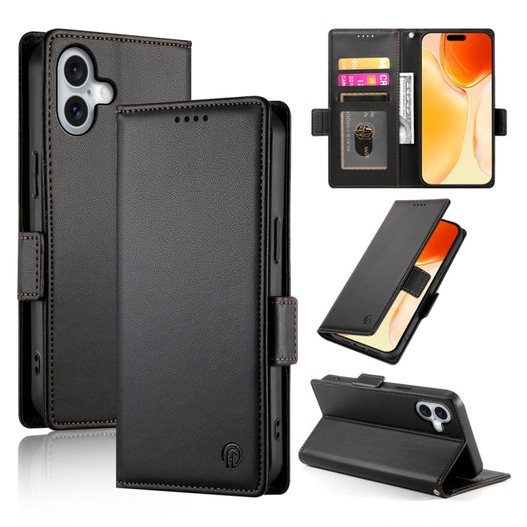 Side Buckle Magnetic Frosted Leather Phone Case