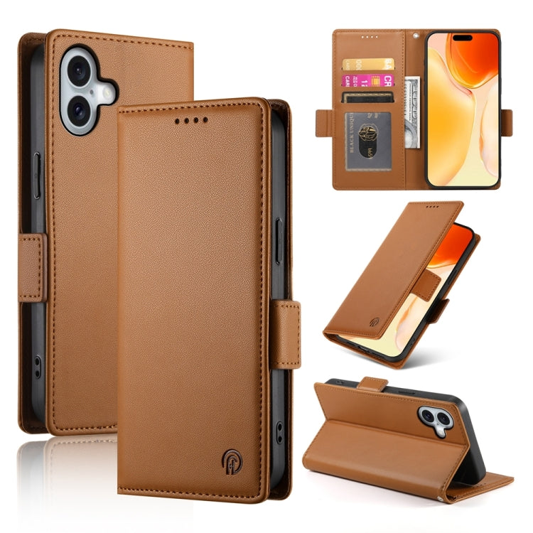 Side Buckle Magnetic Frosted Leather Phone Case