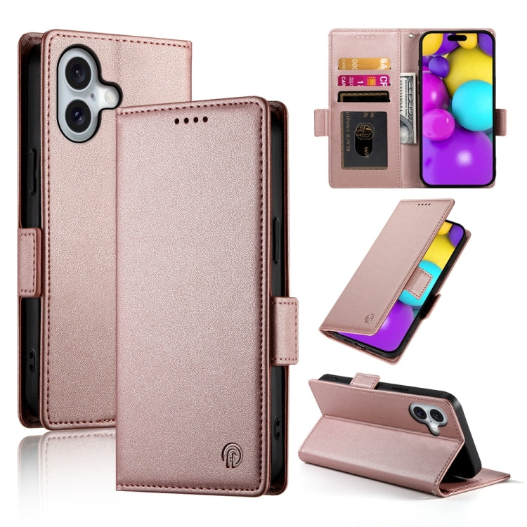 Side Buckle Magnetic Frosted Leather Phone Case