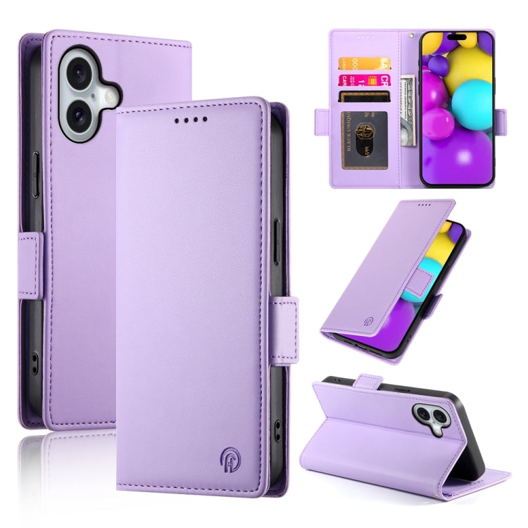 Side Buckle Magnetic Frosted Leather Phone Case