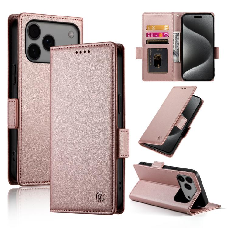 Side Buckle Magnetic Frosted Leather Phone Case