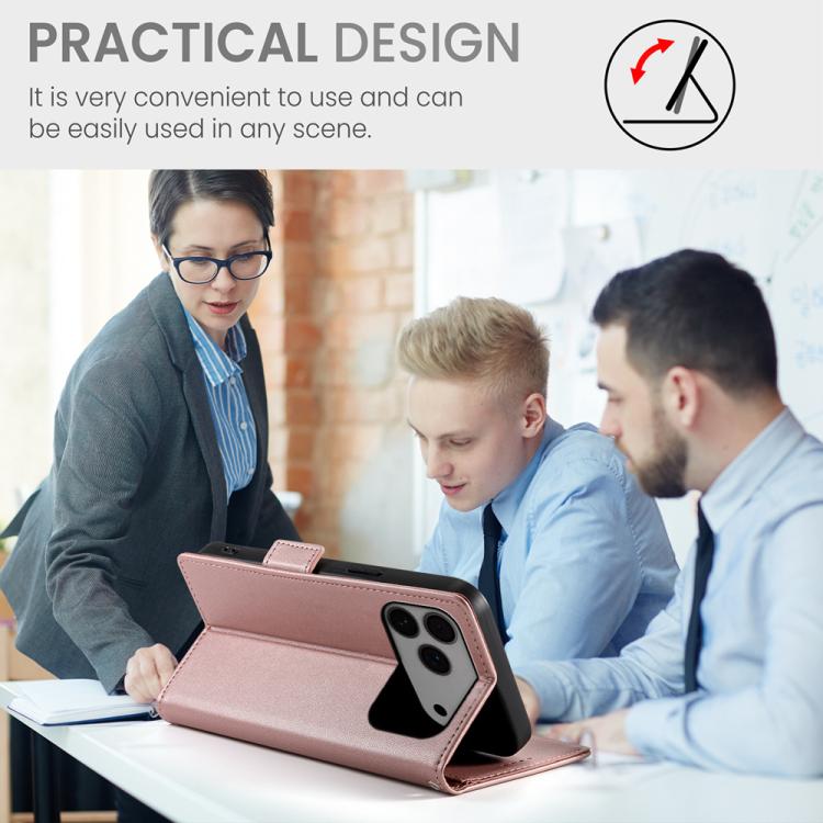 Side Buckle Magnetic Frosted Leather Phone Case