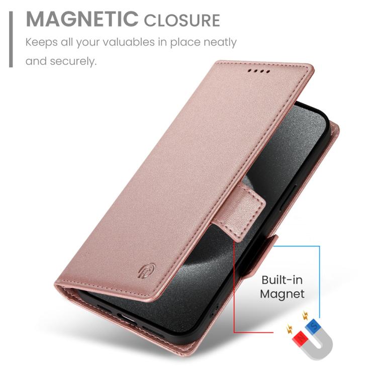 Side Buckle Magnetic Frosted Leather Phone Case