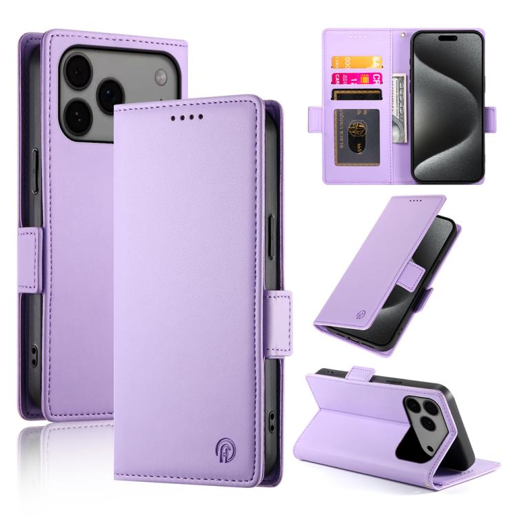 Side Buckle Magnetic Frosted Leather Phone Case