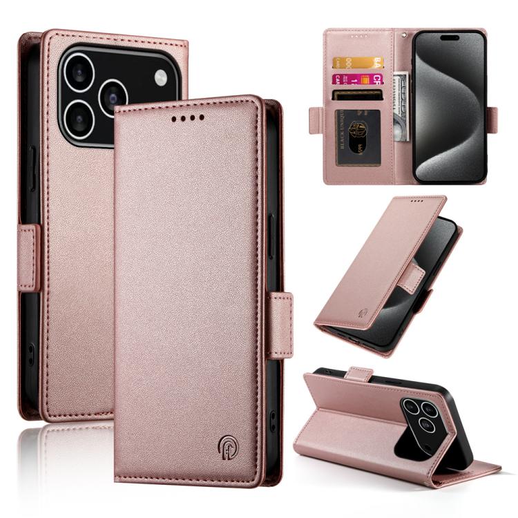 Side Buckle Magnetic Frosted Leather Phone Case