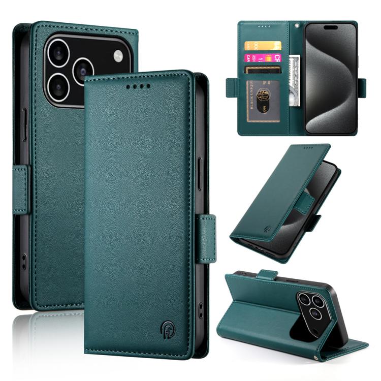 Side Buckle Magnetic Frosted Leather Phone Case