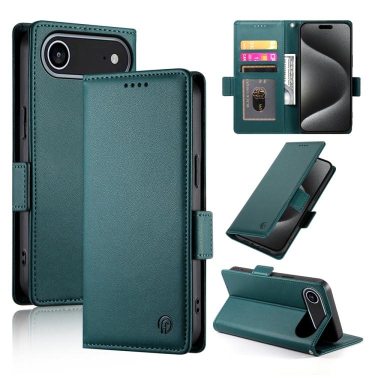 Side Buckle Magnetic Frosted Leather Phone Case