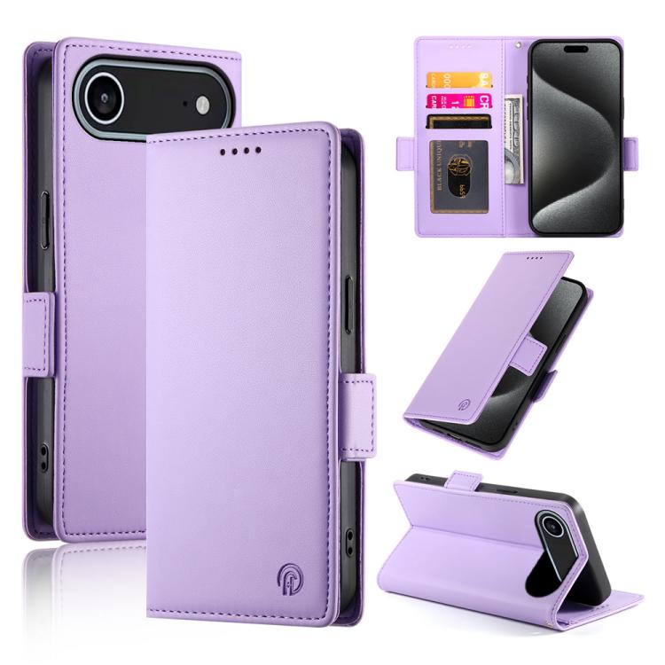 Side Buckle Magnetic Frosted Leather Phone Case