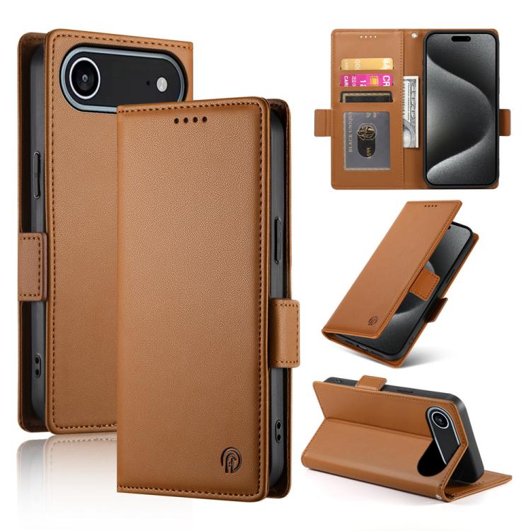 Side Buckle Magnetic Frosted Leather Phone Case