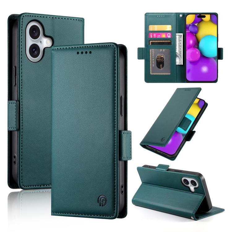 Side Buckle Magnetic Frosted Leather Phone Case