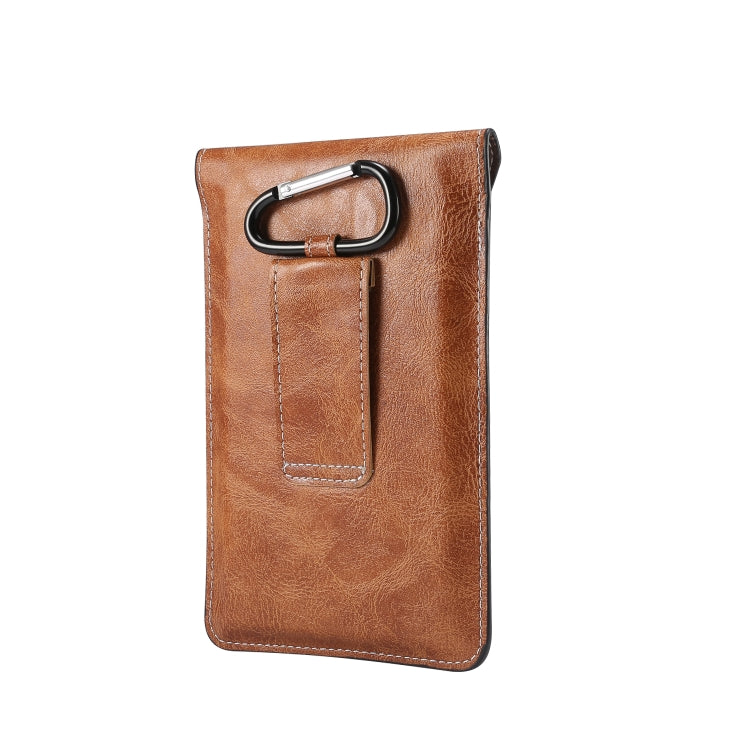 Elephant Texture Men Leisure Simple Universal Mobile Phone Waist Pack Leather Case with Card Slot, Suitable for 6.7-6.9 inch Smartphones, For iPhone 12 Pro Max