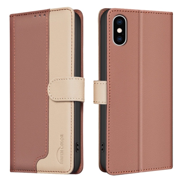 Color Matching RFID Anti-theft Leather Phone Case, For iPhone XR, For iPhone XS Max, For iPhone 8 Plus / 7 Plus