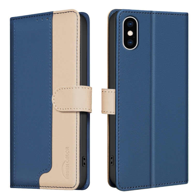 Color Matching RFID Anti-theft Leather Phone Case, For iPhone XR, For iPhone XS Max, For iPhone 8 Plus / 7 Plus