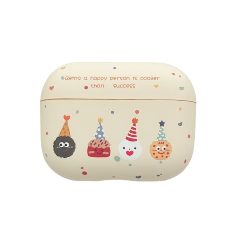 Étui en TPU givré motif biscuits pour écouteurs AirPods Pro 2, AirPods 3, AirPods Pro, AirPods 2 / 1