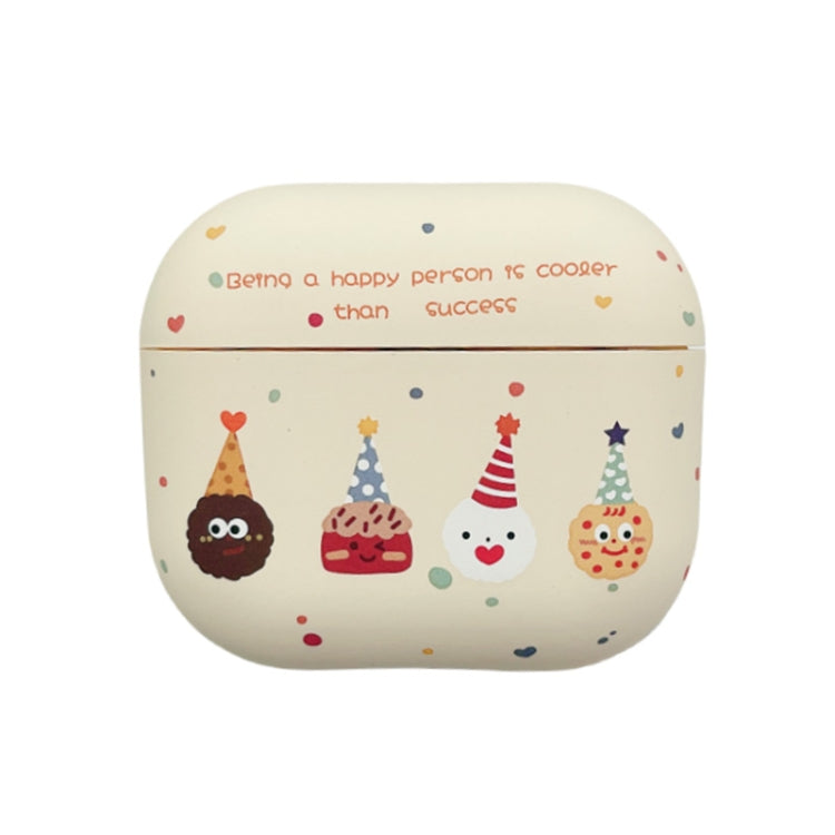 Étui en TPU givré motif biscuits pour écouteurs AirPods Pro 2, AirPods 3, AirPods Pro, AirPods 2 / 1