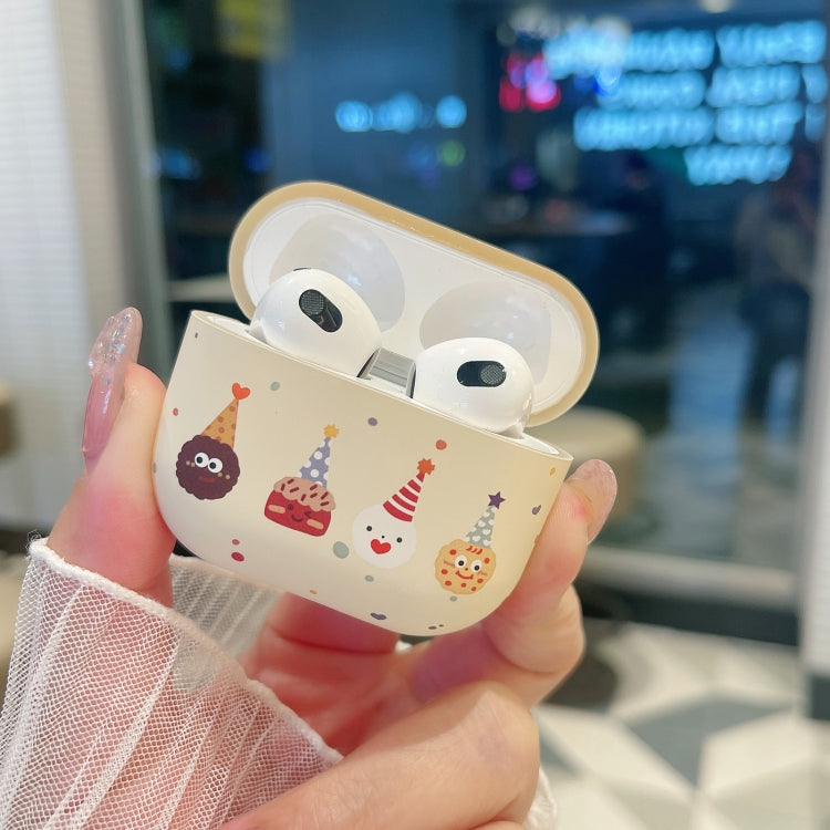 Étui en TPU givré motif biscuits pour écouteurs AirPods Pro 2, AirPods 3, AirPods Pro, AirPods 2 / 1