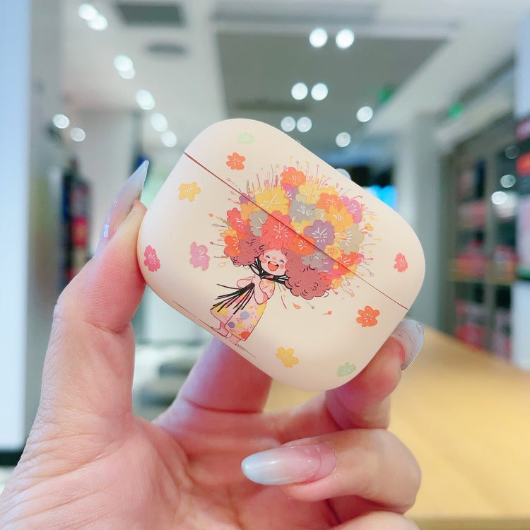 Girl Pattern Earbuds Box Frosted TPU Case, For AirPods Pro 2, For AirPods 3, For AirPods Pro, For AirPods 2 / 1