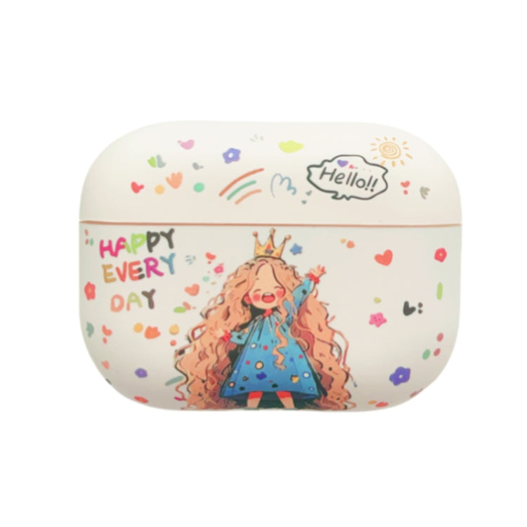Girl Pattern Earbuds Box Frosted TPU Case, For AirPods Pro 2, For AirPods 3, For AirPods Pro, For AirPods 2 / 1