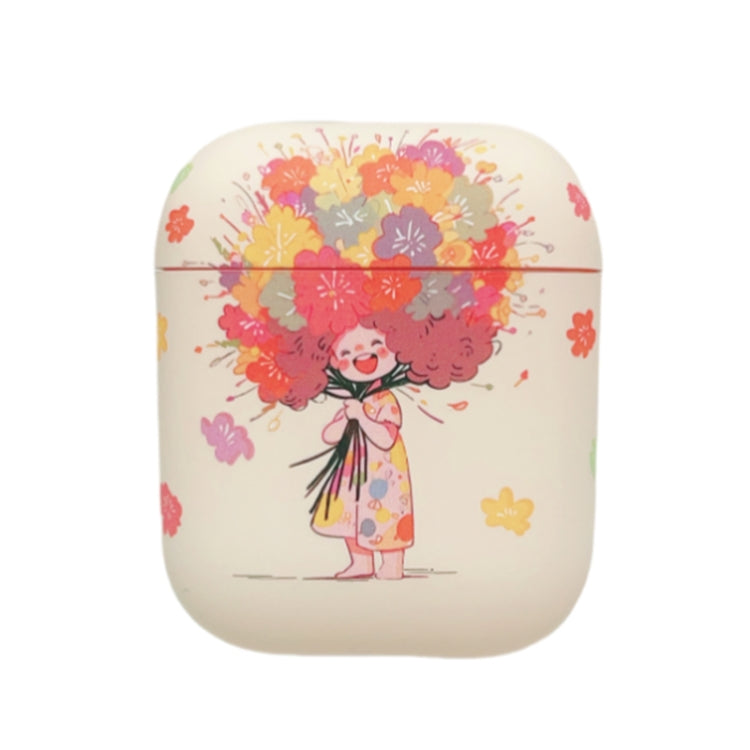 Girl Pattern Earbuds Box Frosted TPU Case, For AirPods Pro 2, For AirPods 3, For AirPods Pro, For AirPods 2 / 1