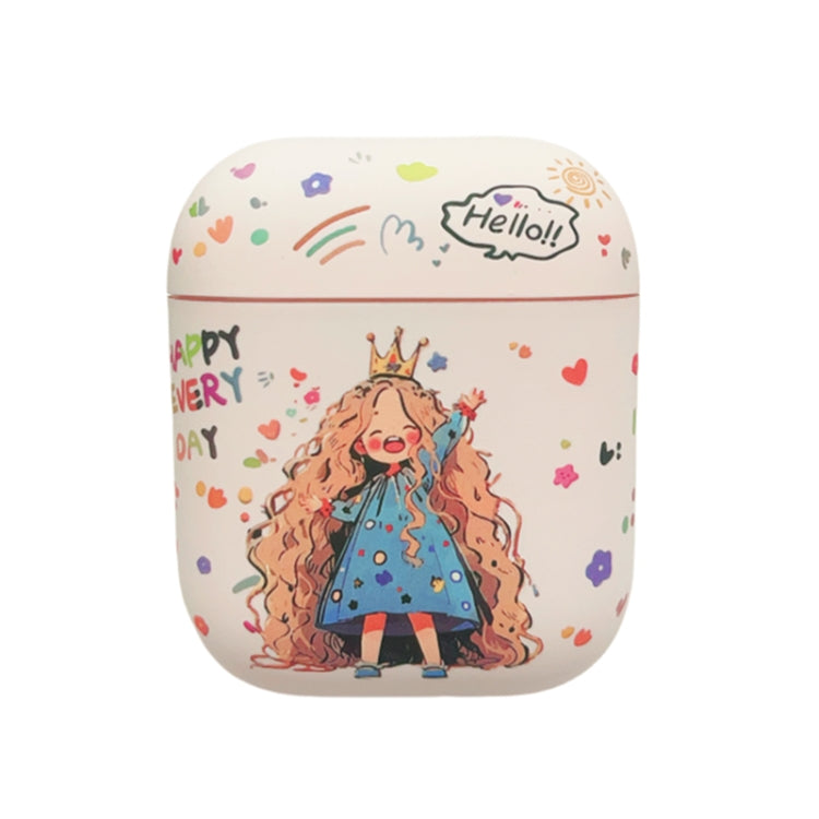 Girl Pattern Earbuds Box Frosted TPU Case, For AirPods Pro 2, For AirPods 3, For AirPods Pro, For AirPods 2 / 1