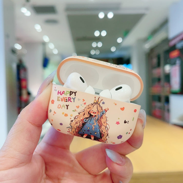 Girl Pattern Earbuds Box Frosted TPU Case, For AirPods Pro 2, For AirPods 3, For AirPods Pro, For AirPods 2 / 1