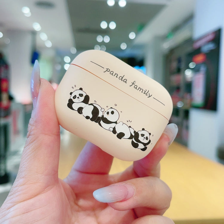 Étui en TPU givré motif panda pour écouteurs AirPods Pro 2, AirPods 3, AirPods Pro, AirPods 2 / 1