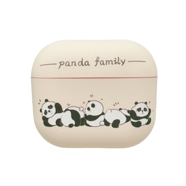 Panda Pattern Earbuds Box Frosted TPU Case, For AirPods 3, For AirPods Pro, For AirPods 2 / 1