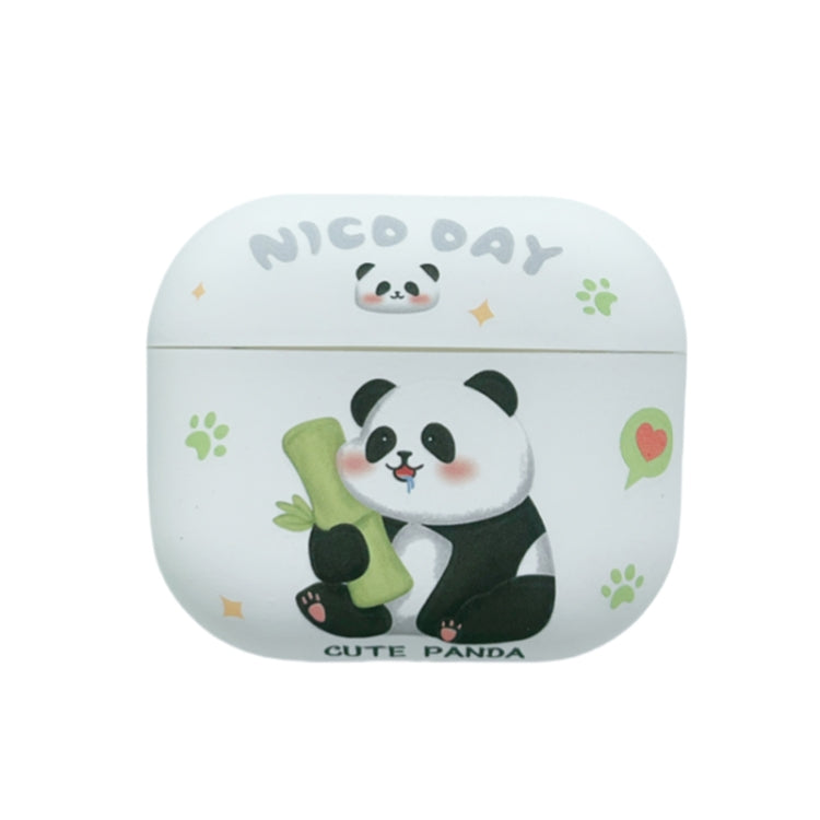 Panda Pattern Earbuds Box Frosted TPU Case, For AirPods 3, For AirPods Pro, For AirPods 2 / 1
