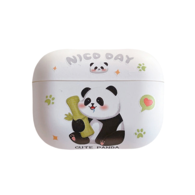 Panda Pattern Earbuds Box Frosted TPU Case, For AirPods 3, For AirPods Pro, For AirPods 2 / 1