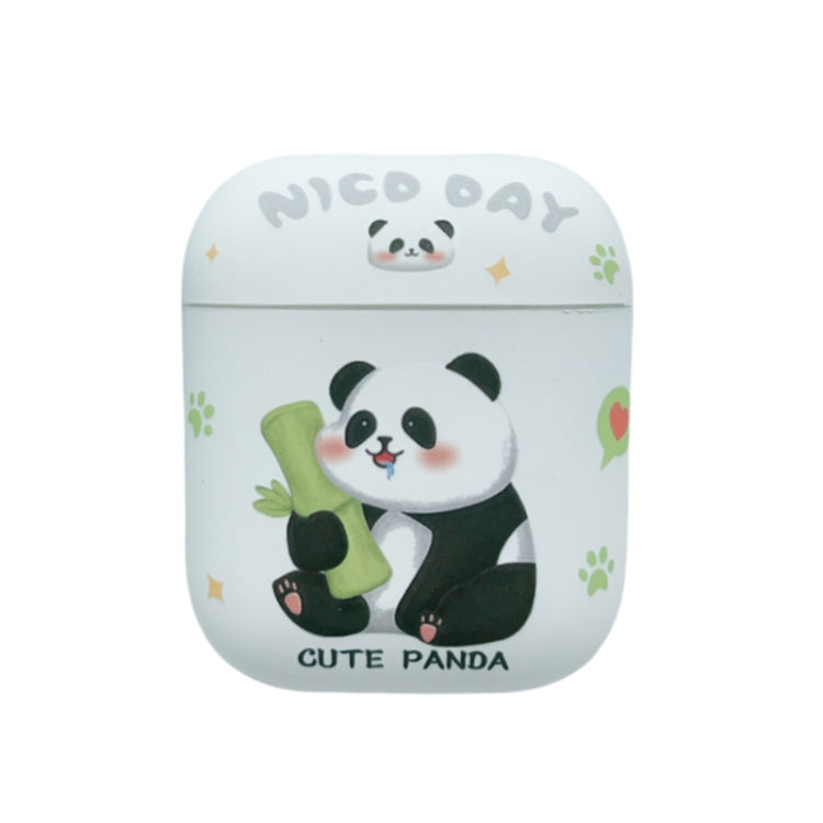 Panda Pattern Earbuds Box Frosted TPU Case, For AirPods 3, For AirPods Pro, For AirPods 2 / 1