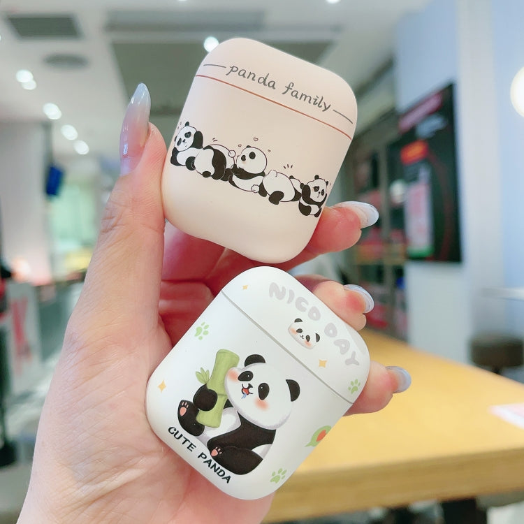 Panda Pattern Earbuds Box Frosted TPU Case, For AirPods 3, For AirPods Pro, For AirPods 2 / 1